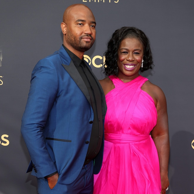 Robert Sweeting, Uzo Aduba, 2021 Emmys, Emmy Awards, Red Carpet Fashions, Arrivals, Couples
